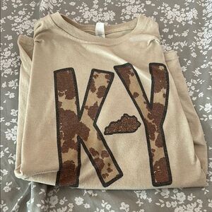 Women’s Tan KY Graphic Shirt